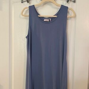 LOGO layers blue sleeveless tank top tunic Sz S